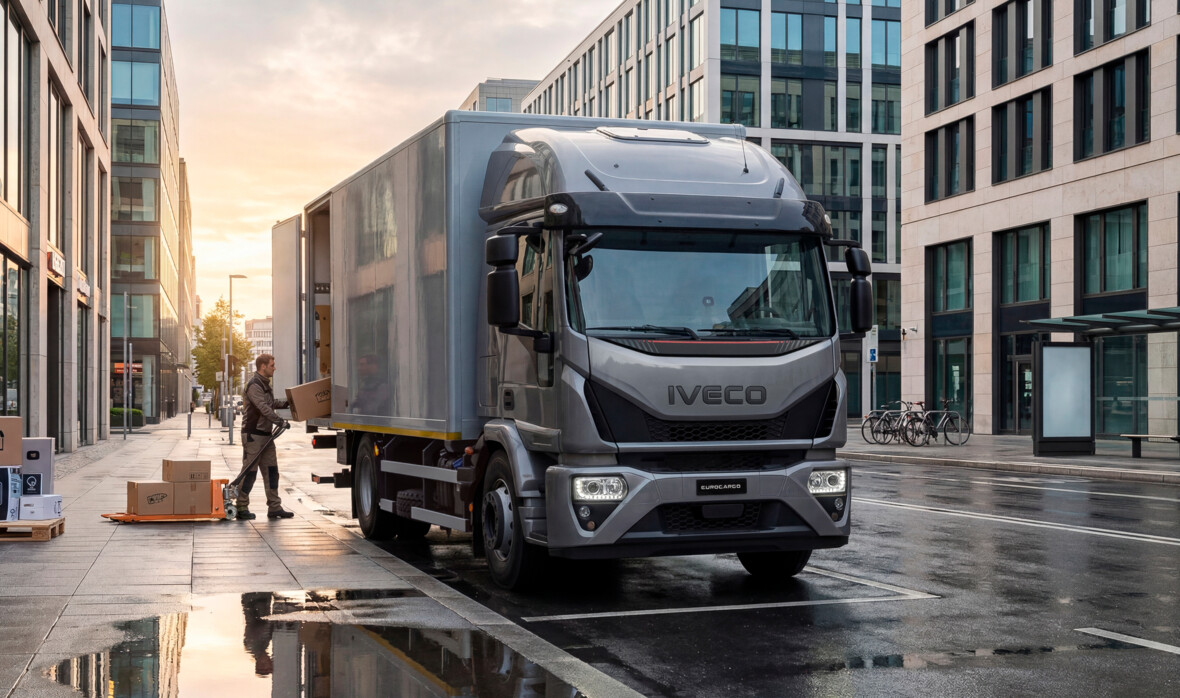 De compacte distributietruck